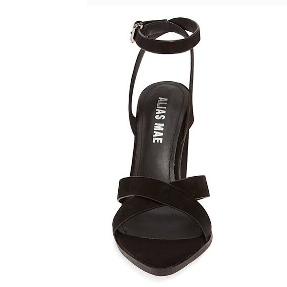 Alias Mae Sonny Leather Block Heel Sandals Black - Picture 5 of 8